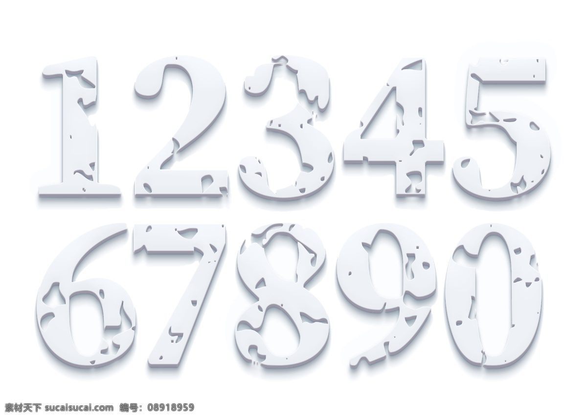 3d立体数字 数字 3d 立体字 3d立体