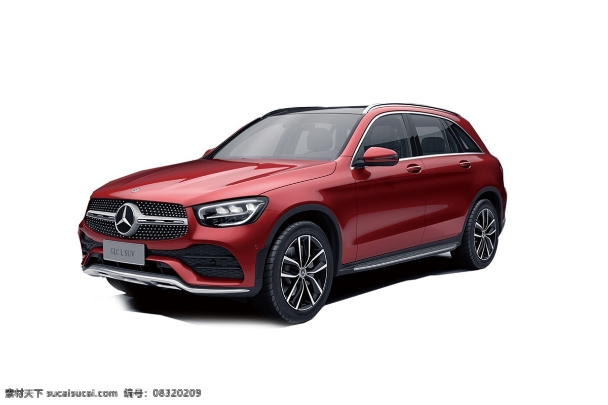 奔驰 红色 glc suv图片 奔驰glb suv 汽车抠图 奔驰设计 大奔 红色奔驰
