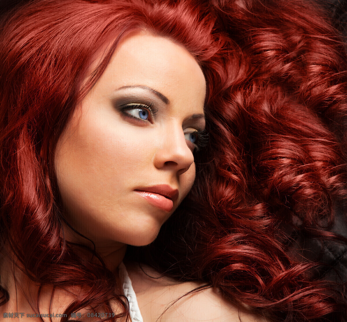 红色 头发 女人 红色头发 美女 外国女人 外国人物 美女图片 人物图片