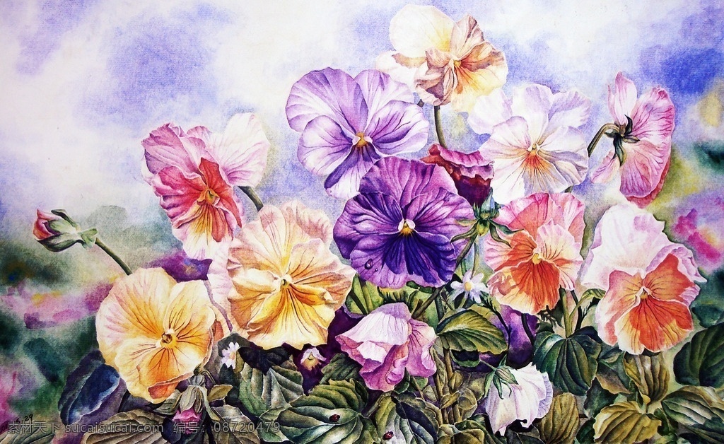 欧式花朵 欧式 欧洲 花朵 鲜花 油画 水粉画 水彩花 彩色 色彩 背景 空间 客厅 沙发 卧室 床头 走廊 过道 墙纸 壁画 墙布 壁纸 装饰画 无框壁画 无框画 背景墙 欧式典雅系列 环境设计