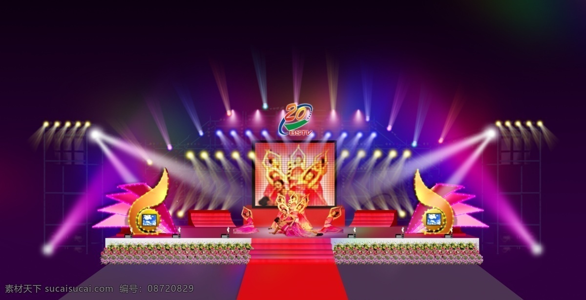 分层 环境设计 舞美设计 效果图 舞美效果图 舞台 舞台设计 模板下载 舞台效果图 晚会效果图 源文件 展览设计 家居装饰素材