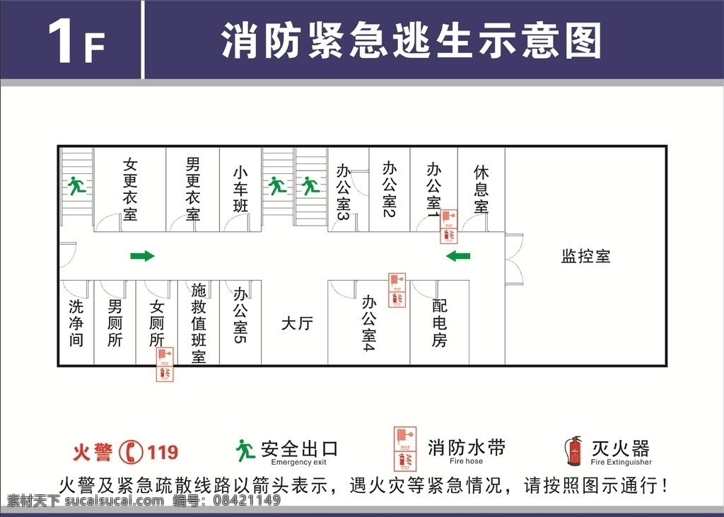 消防 逃生 示意图 逃生示意图 消防逃生 消防示意图 名片卡片