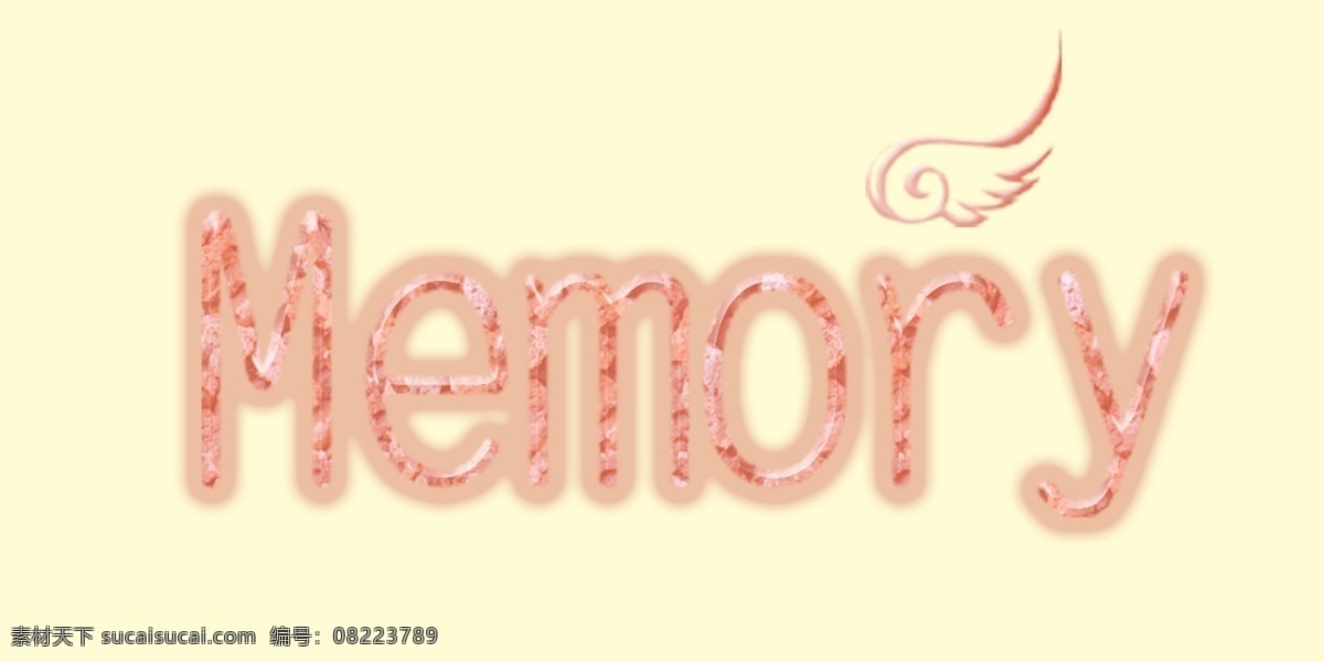 memory 艺术 字 艺术字 记忆 白色