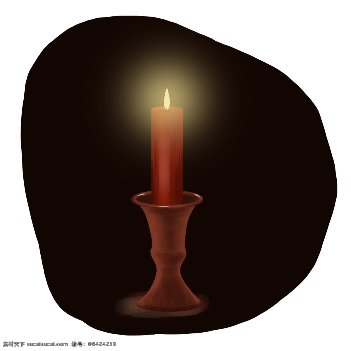 祈祷 祈福 蜡烛 手绘 元素 寄托 期盼 愿望 希望 祝福