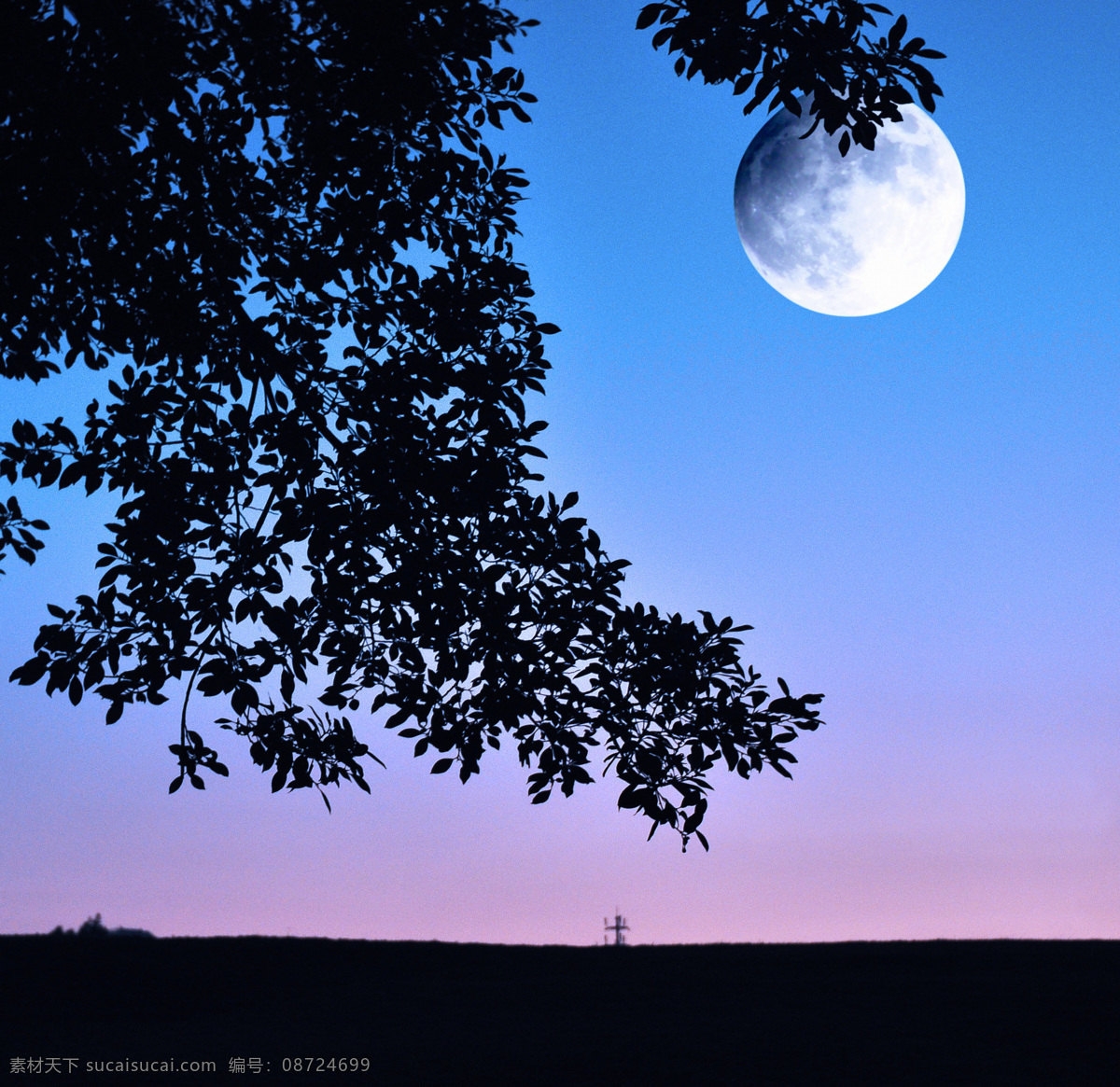 梦幻月夜 月亮 夜晚 夜空 自然风景 自然景观 月色 明月 月圆之夜 月圆 自然风光