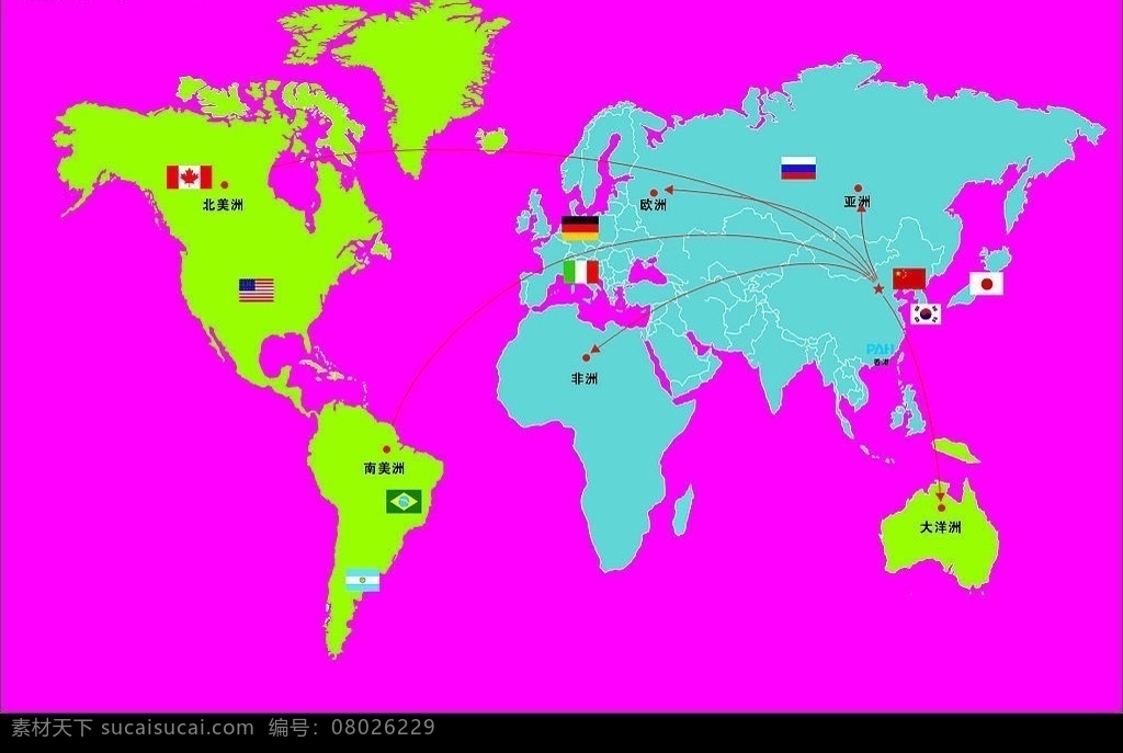 全球战略图 矢量图库