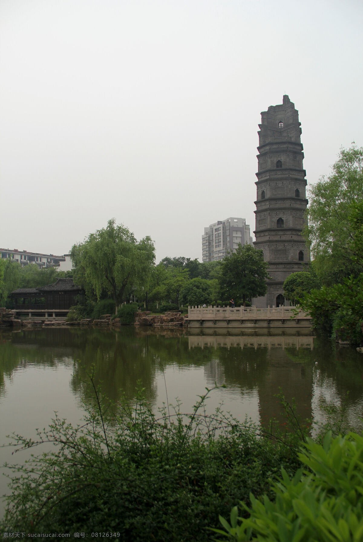 江阴兴国园 兴国园 园林 建筑 休闲 风景线 兴国塔 园林建筑 建筑园林