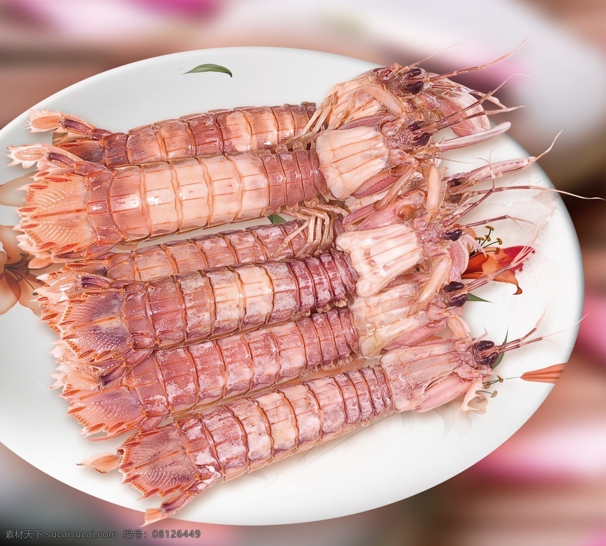 海鲜之虾蛄 虾蛄 皮皮虾 海鲜 盘子 海产品 食材 美食 修整素材 分层 源文件