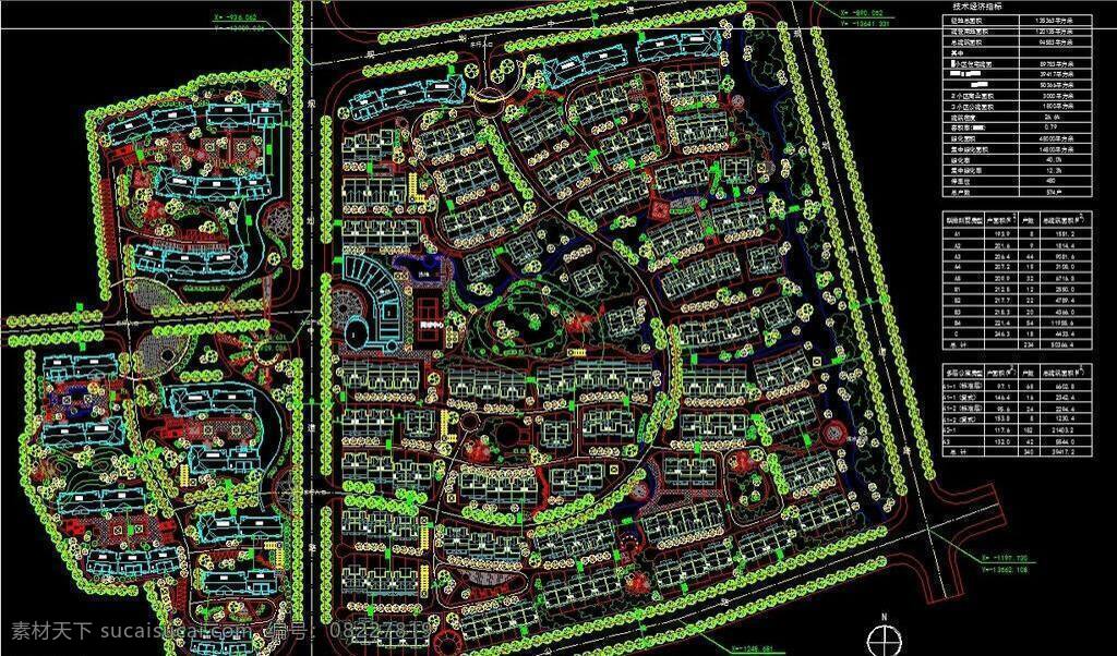 小区 规划图 cad cad设计图 道路 规划 规划设计 景观 小区规划图 源文件 dwg cad素材 室内图纸