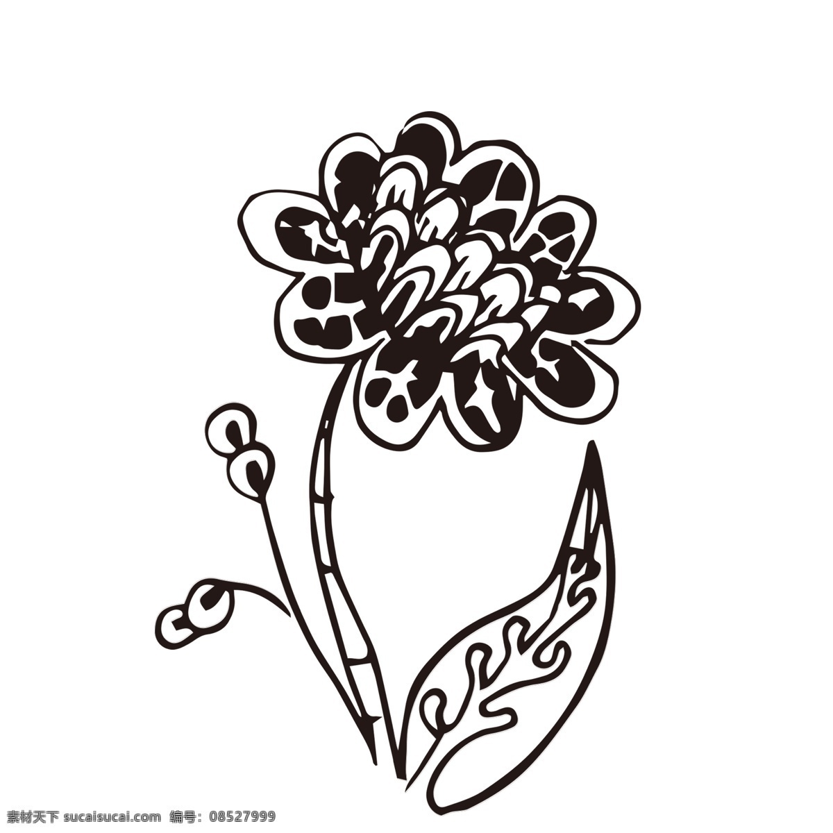 素描 花朵 装饰 手绘立体图标 创意 爱心 可爱 卡通 图标 剪影 卡通图标 素描花朵 涂鸦风