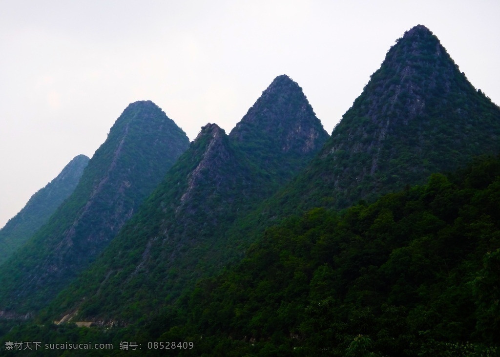 山峰 起伏 连绵 山形 峰顶 山水风景 自然景观