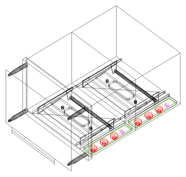 双层 电烤箱 3d cad 厨房 面包 配件 室内 线框 用具 cad素材 模型