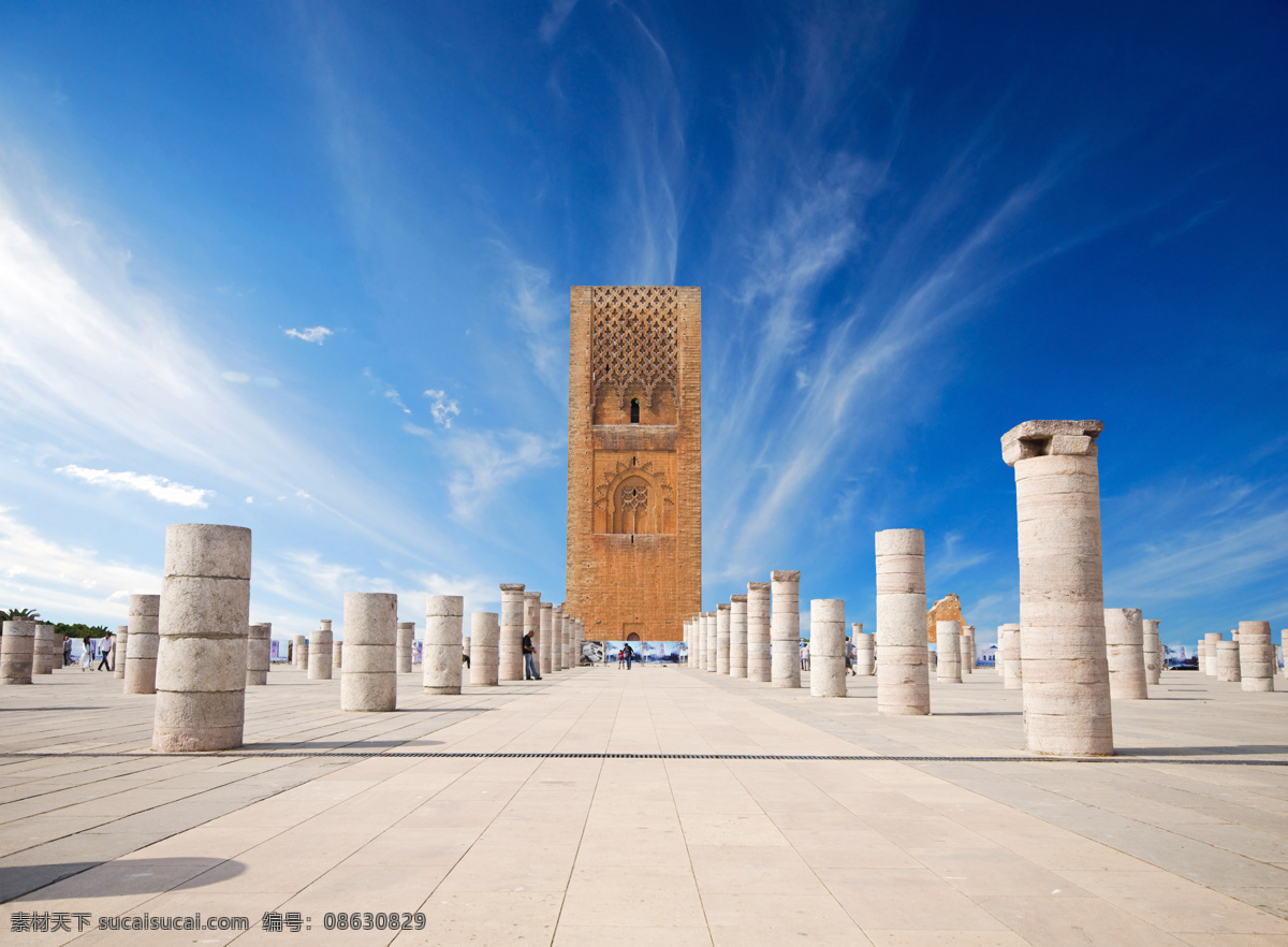 摩洛哥 建筑 风景 哈桑 二世 清真寺 摩洛哥风光 美丽风景 旅游风光 风景摄影 美丽景色 城市风光 环境家居 蓝色