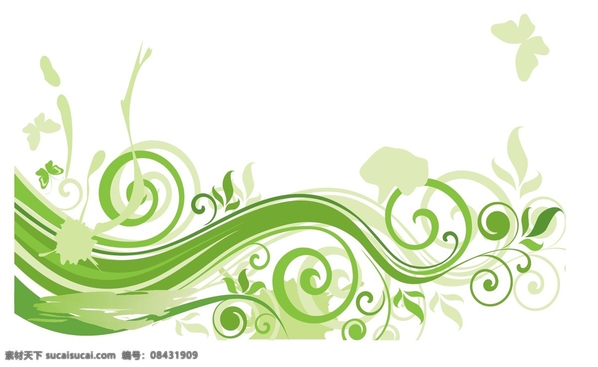 绿色 藤蔓 花纹 春季 矢量图 模板下载 春季绿色花纹 绿叶 树叶 花藤 时尚花纹