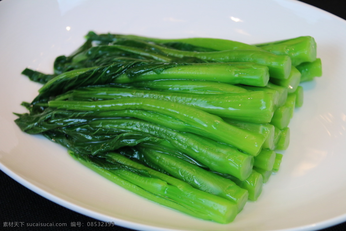 白灼广东菜心 青菜 菜心 油菜 食物 餐饮美食 传统美食