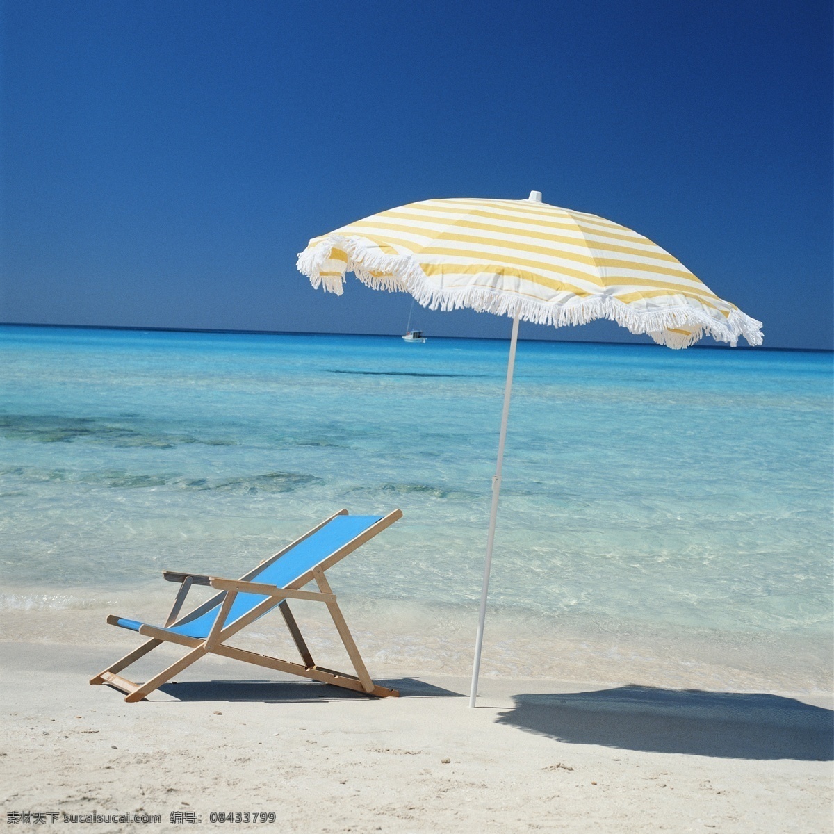 沙滩 凉 椅 遮阳伞 海滩 凉椅 夏日 蓝色大海 海景 海边 大海图片 风景图片