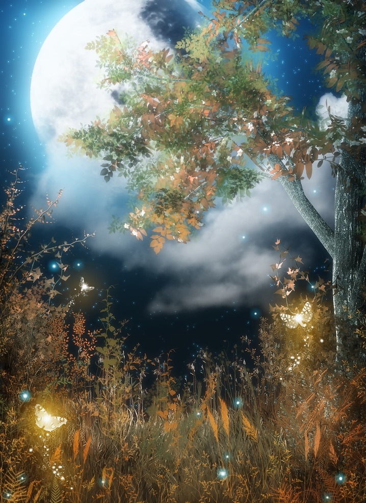 梦幻式背景 古罗马哥特式 魔幻场景 花园幻想 森林幻想背 蓝色背景 背景图片 唯美 哥特风格 梦幻 炫彩 精美高清 底纹边框 背景底纹 森林 绿色 梦幻森林 森林图片 树藤 梦幻背景图片