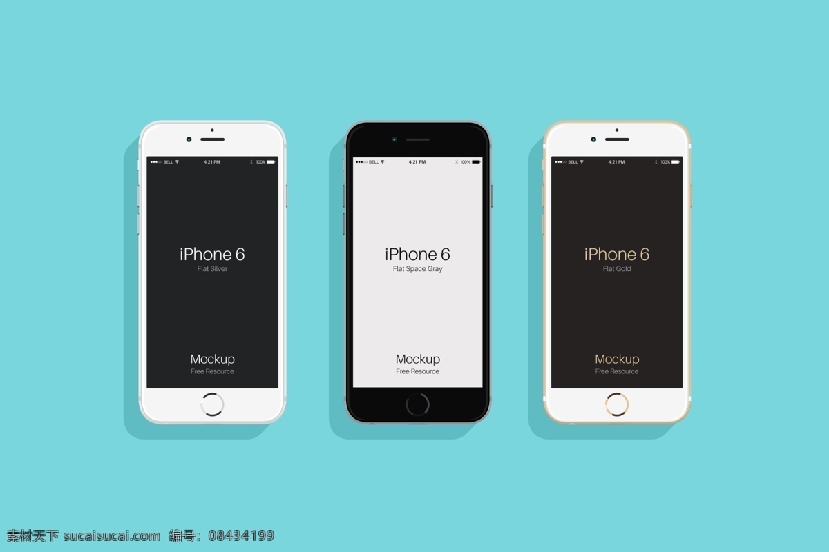 iphone6 高清 正面 苹果 大图 数码产品 app展示图 数码产品展示 现代科技 青色 天蓝色