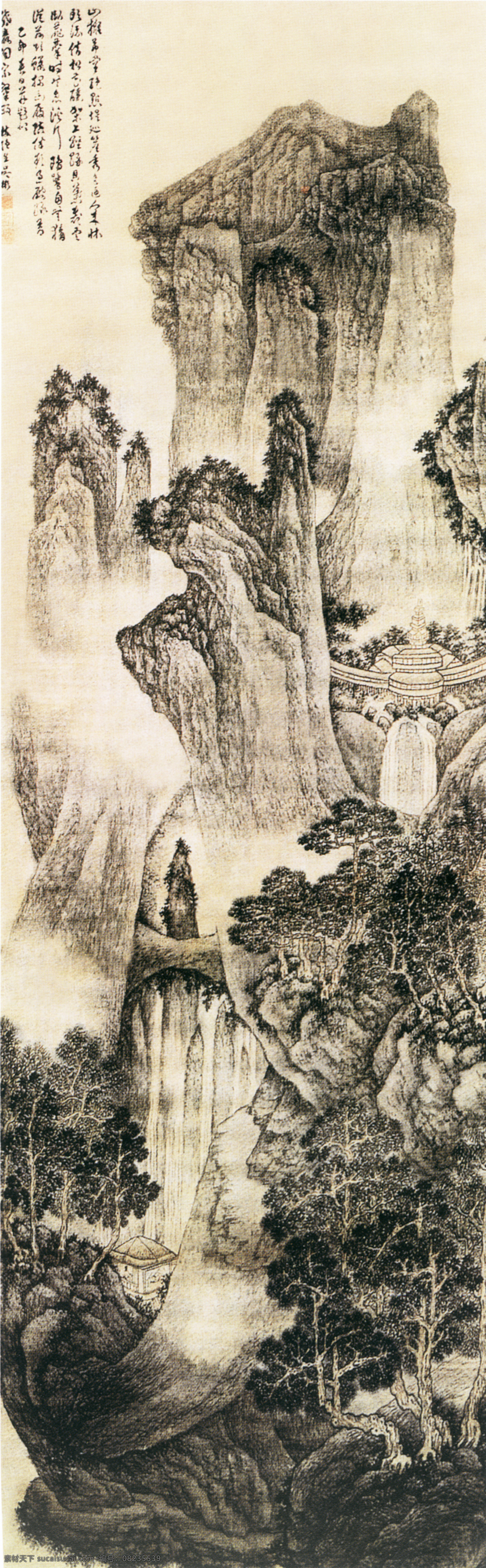 溪山绝尘图 抽象油画 花卉装饰画 抽象画 绘画艺术 油画艺术 装饰画 无框画 书画文字 中堂画 山水画 西山 绝尘图 风景画 书法