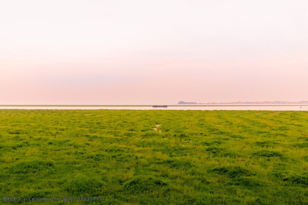 鄱阳湖图片 湖 湖水 草地 自然 轮船 鄱阳湖 自然景观 自然风景
