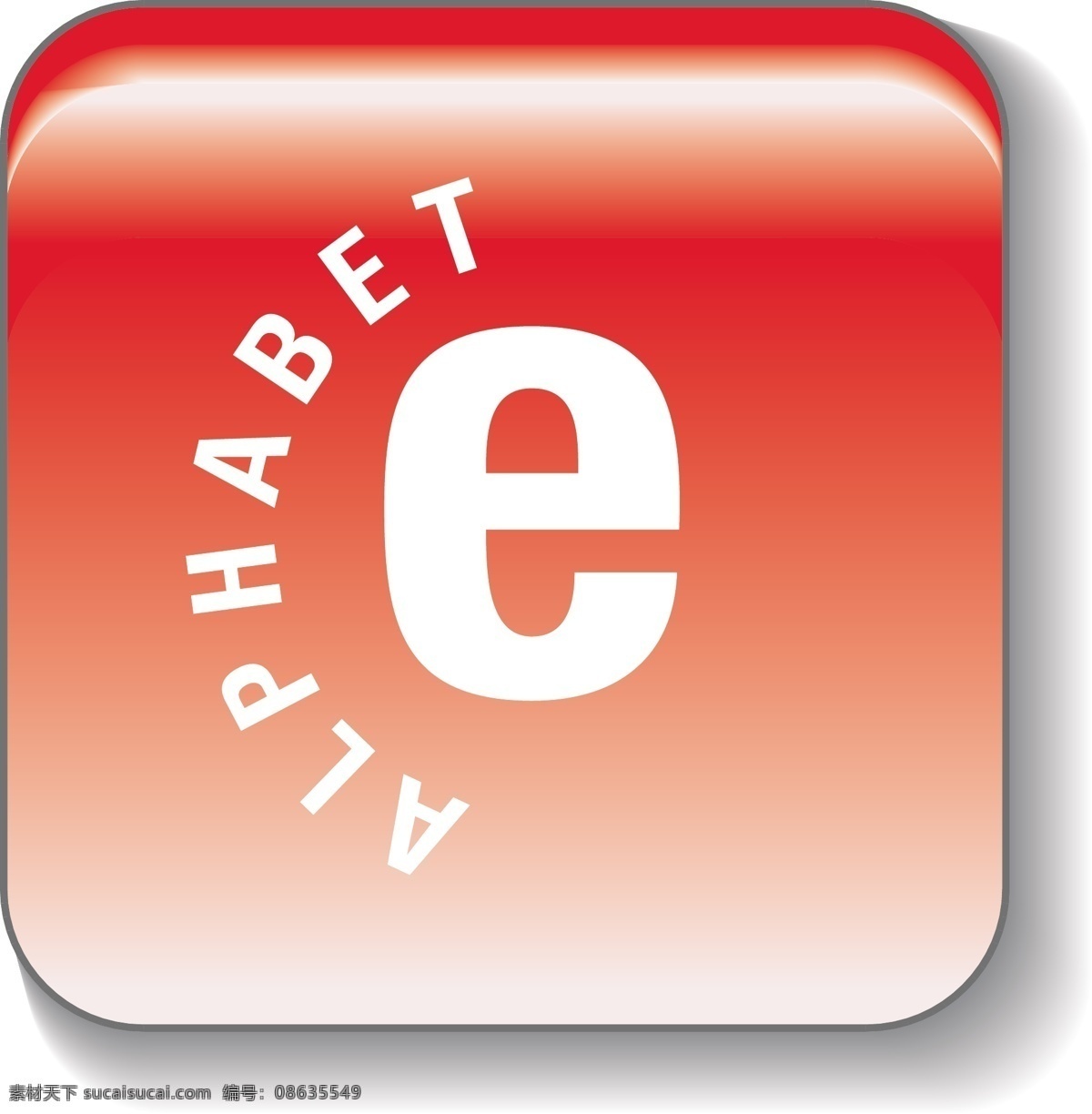 水晶 字母 e 图标 矢量图 其他矢量图