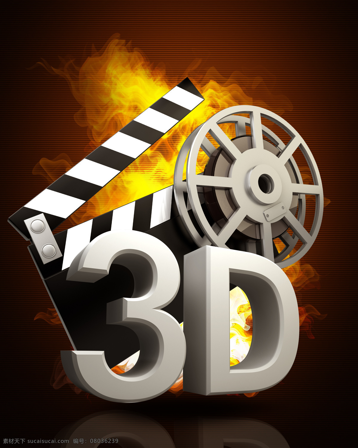 3d 影像 器材 高清 3d效果 场记板 底片 电影 黄色渐变 火焰 胶带 胶卷 胶片 字母 立体 投影 slate 打板 胶片盘 艺术字 nbsp txyuu