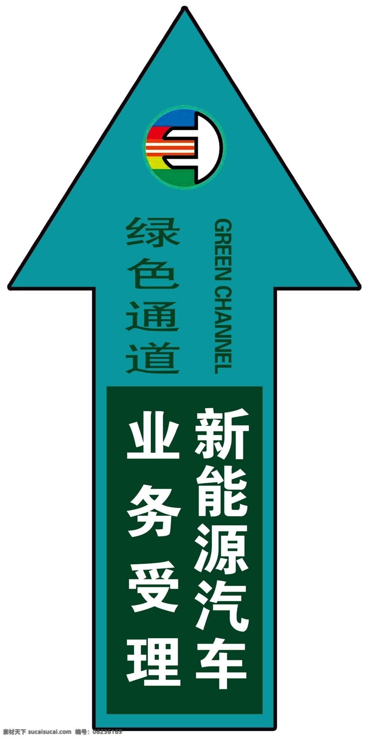 绿色通道 业务受理 新能源 绿色 箭头