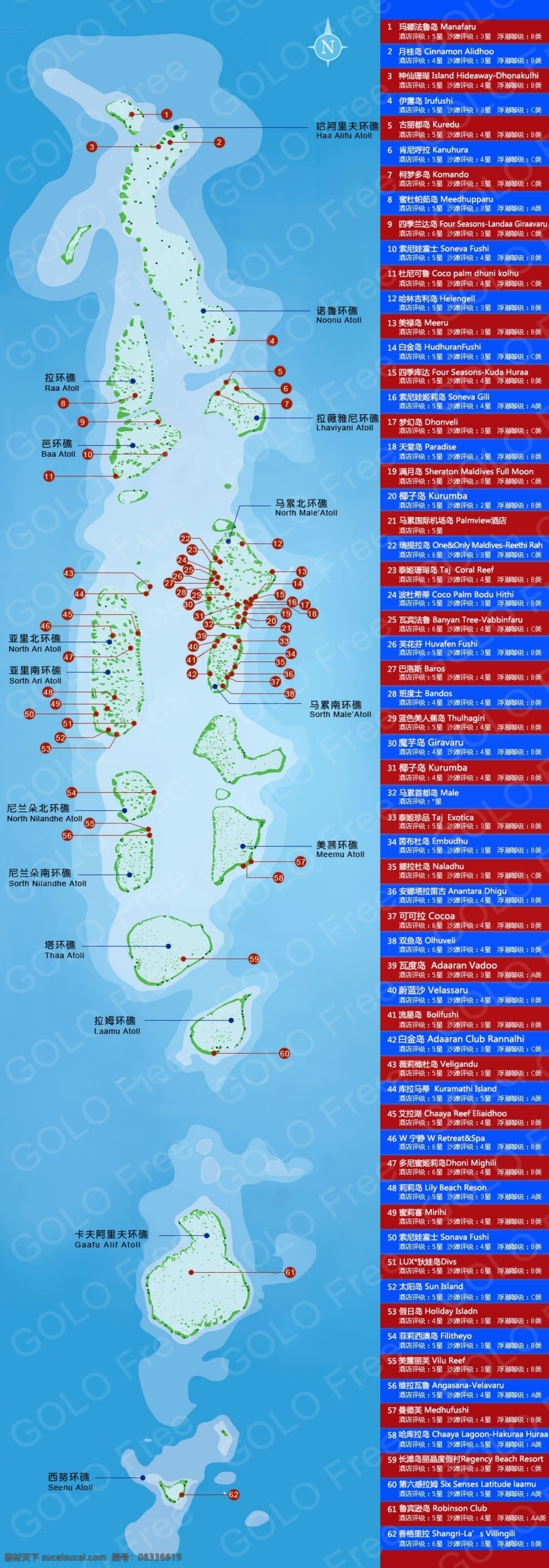 马尔代夫 地形图 旅游 蜜月旅游 马尔代夫蜜月 海上水屋 分层 源文件