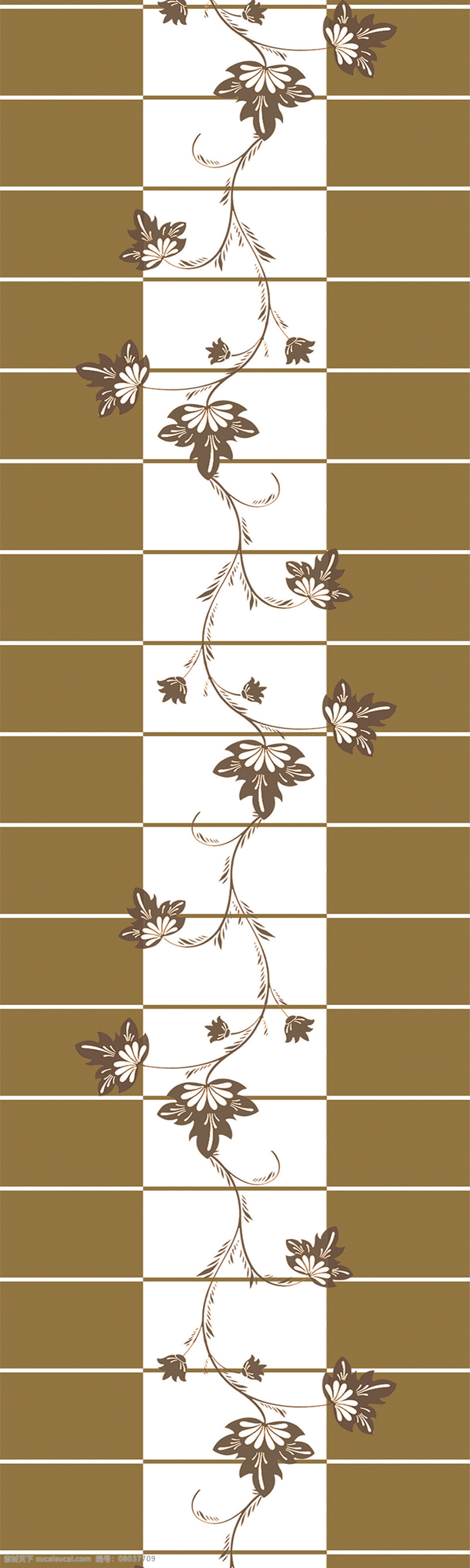 欧式 素色 移门 花 素色花枝藤蔓 咖啡 白色 方块 间隔 线条 相间 高 像素 图案 装饰素材