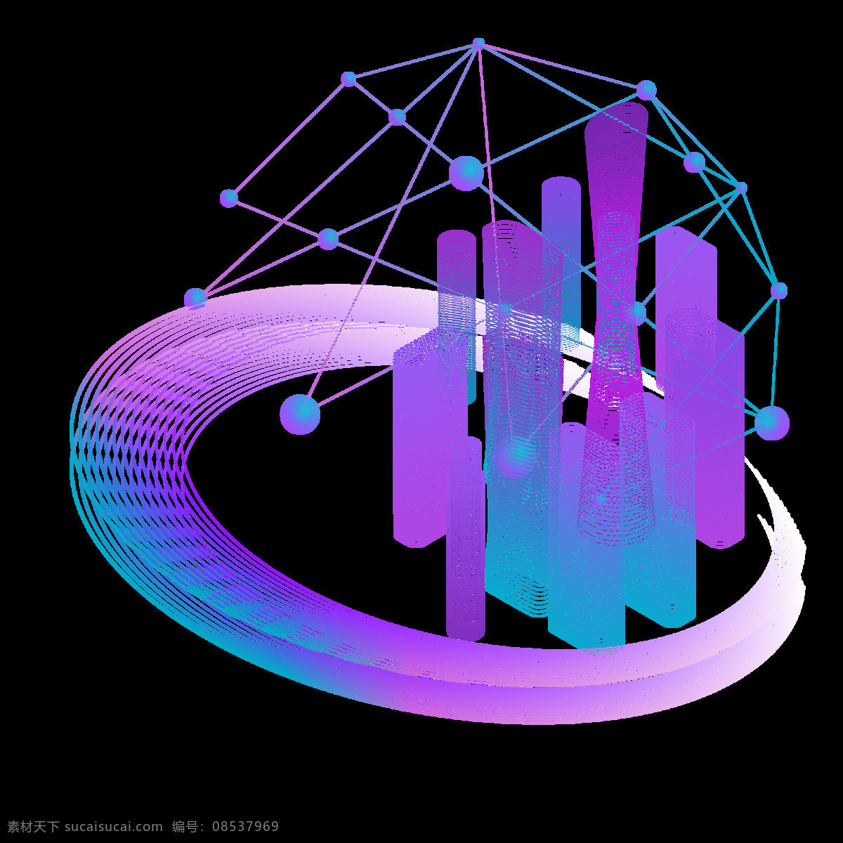 d 科技 未 科幻 未来 城市 智能 商用 立体 剪纸 线条 大气 科技感 透气 星球 线性 科技线条 网络 信息 技术 简约 背景 插图 配图 元素 矢量