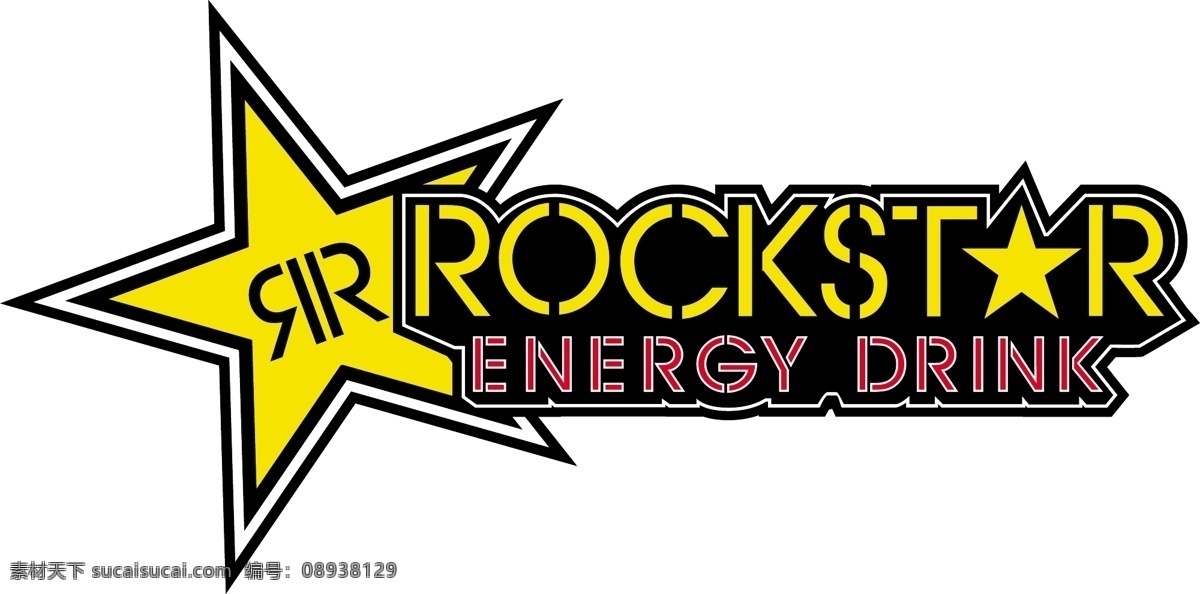 logo 标识标志图标 品牌logo 功能饮料 rockstar energy drink 矢量 psd源文件 logo设计