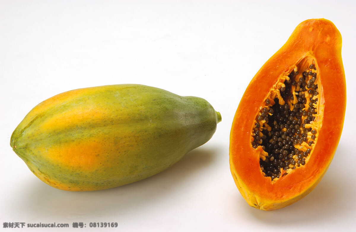 木瓜 水果 黄色 香甜可口 生物世界