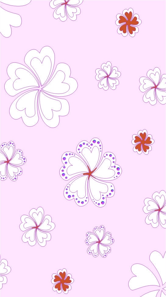 简单花移门 花纹 芙蓉花 移门 粉色 白色 紫红色 背景 底图 花纹边框 花纹花边 底纹边框 矢量