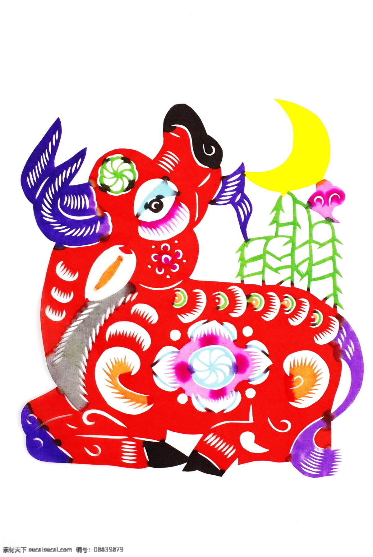 彩色 传统文化 过年 红色 年画 牛 牛年 设计素材 模板下载 年画牛 生肖 文化艺术 节日素材 2015 新年 元旦 春节 元宵