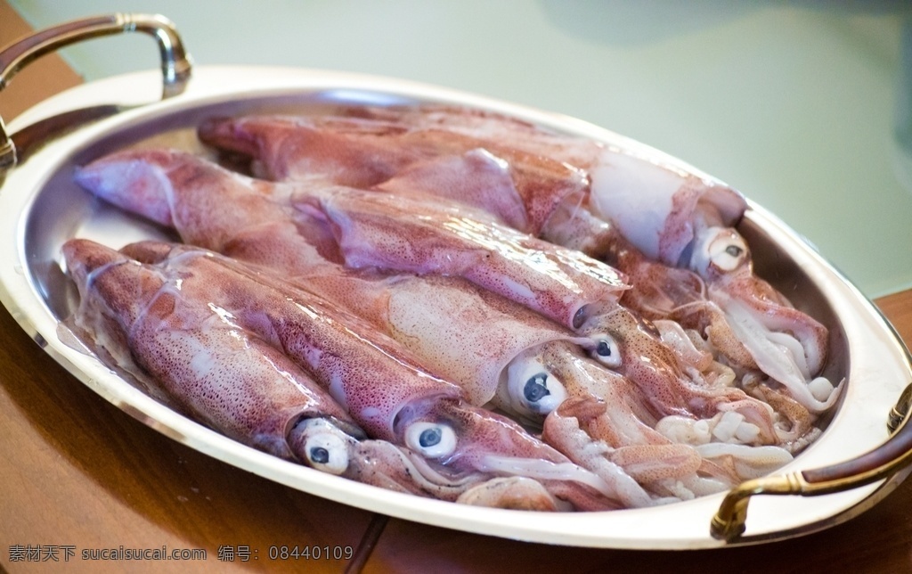新鲜 鱿鱼 新鲜的鱿鱼 大鱿鱼 海鲜 海产品 水产品 海产 水产 生猛海鲜 渔船 海岛 生物世界 海洋生物