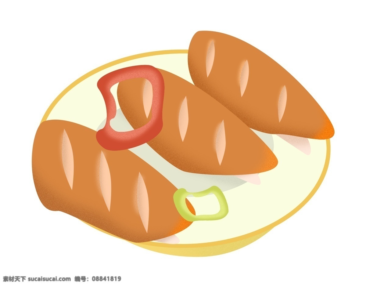 美味 小吃 鸡翅 插画 鸡翅的小吃 卡通插画 小吃插画 美食插画 食物插画 食品插画 美味的鸡翅