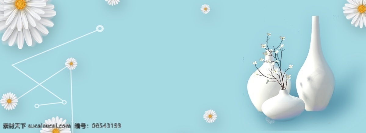 清新 创意 简约 月 你好 早安 banner 5月 5月你好 海报 蓝色 花朵