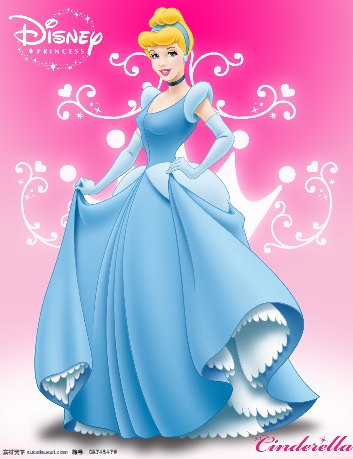 迪士尼 水晶鞋公主 仙 蒂 cinderella 2010年版 仙蒂 仙蒂公主 水晶鞋 继母 仙女 王子 迪士尼小公主 人物 分层 源文件