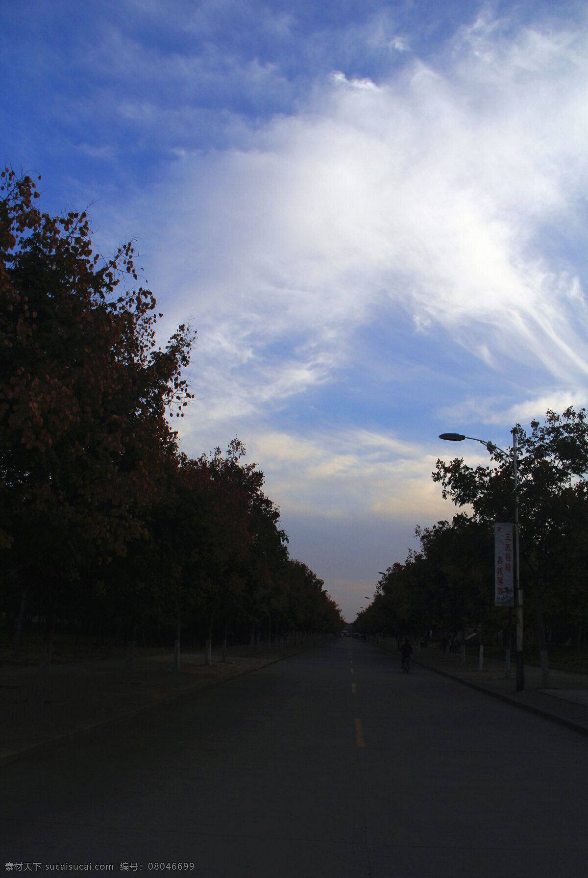天空 纵深 蓝天 街道 安静 旅游摄影 自然风景