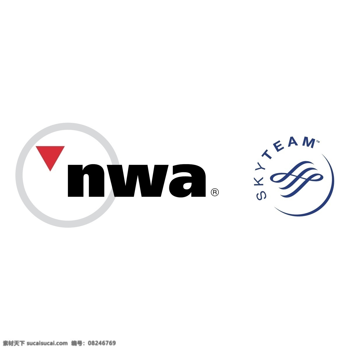 nwa 美国西北航空公司 标志 矢量图 其他矢量图