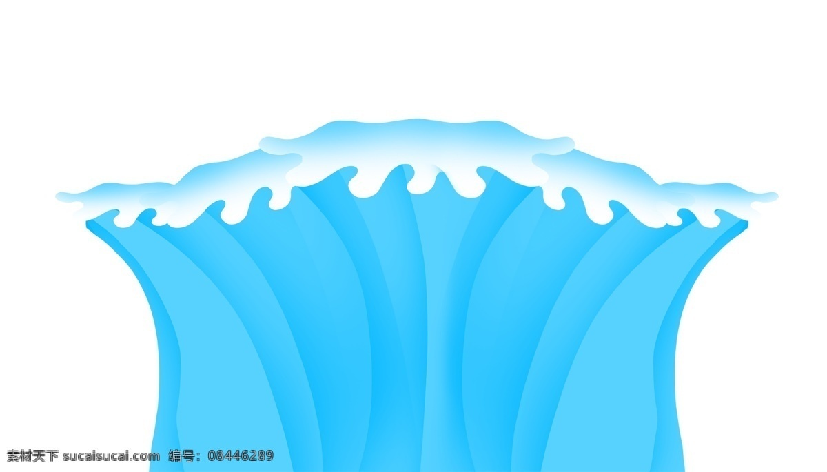 海浪浪花图案 海水 大海 蓝色