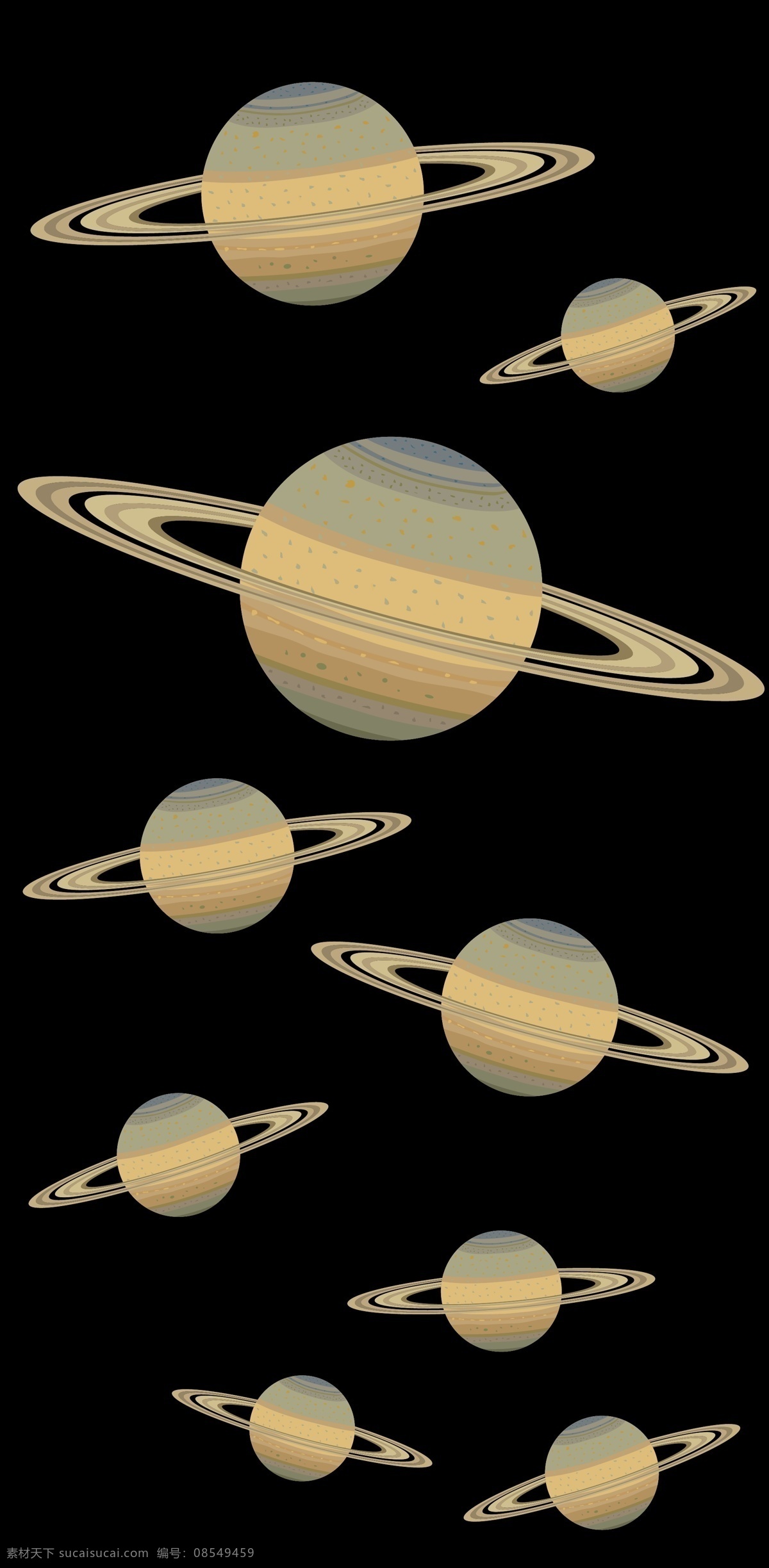 矢量 土星 平 黑色 背景 手机壳 矢量土星 抽象土星 土色 电子机械包装