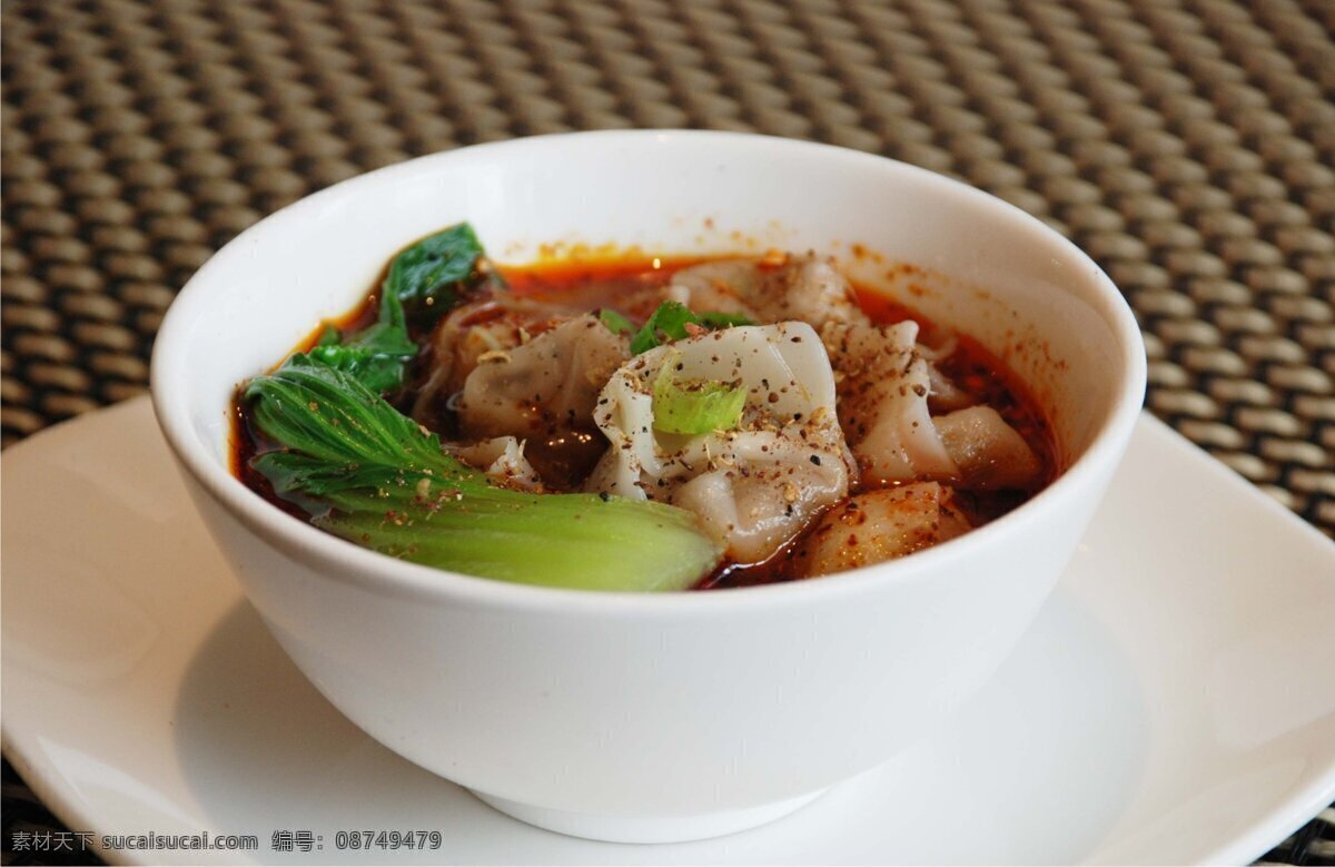 红汤麻辣抄手 抄手 馄饨 红汤 四川 麻辣 重庆 传统美食 餐饮美食