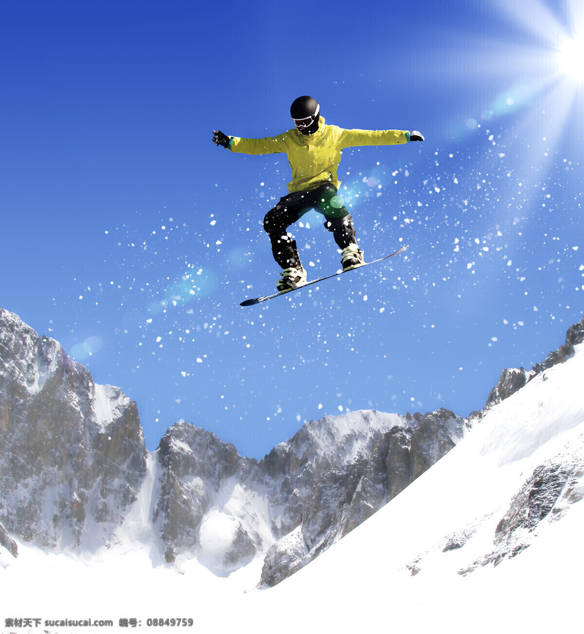 雪坡 上 跃 下 滑雪 运动员 跃下 运动 人物 体育 滑雪图片 生活百科