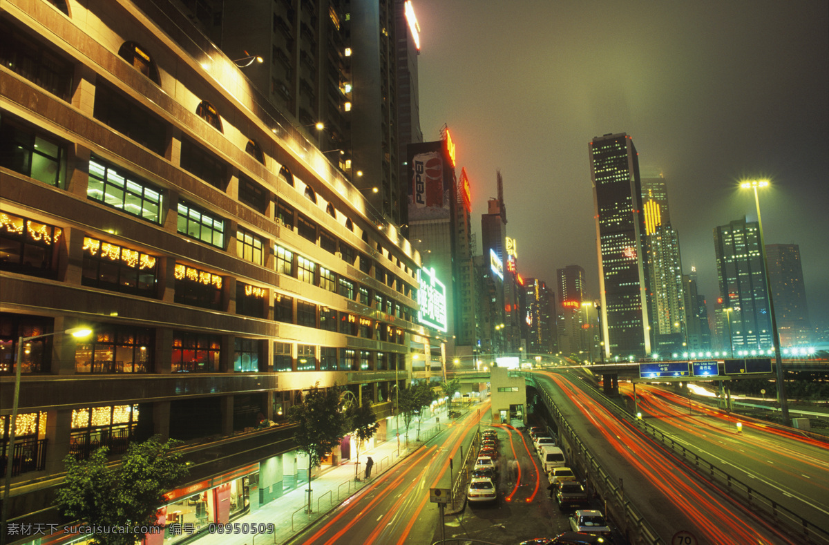 香港 城市 夜景 城市风光 高楼大厦 建筑 风景 繁华 灯火辉煌 香港夜景 灯光 街道 摄影图 高清图片 环境家居