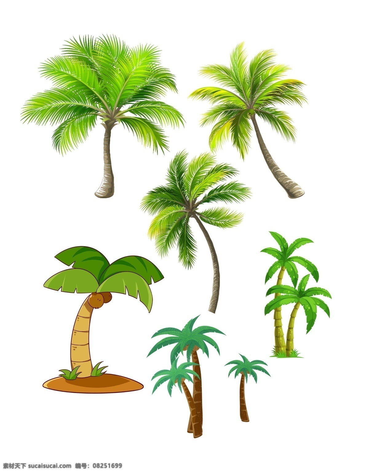 椰子树 高清椰子树 夏日椰子树 大图椰子树 椰子树背景 棕榈树 植物 树木 矢量棕榈树 矢量椰树 矢量树木 海南植物 矢量椰子树
