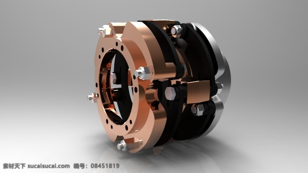 双 弯曲 耦合 机械设计 3d模型素材 电器模型