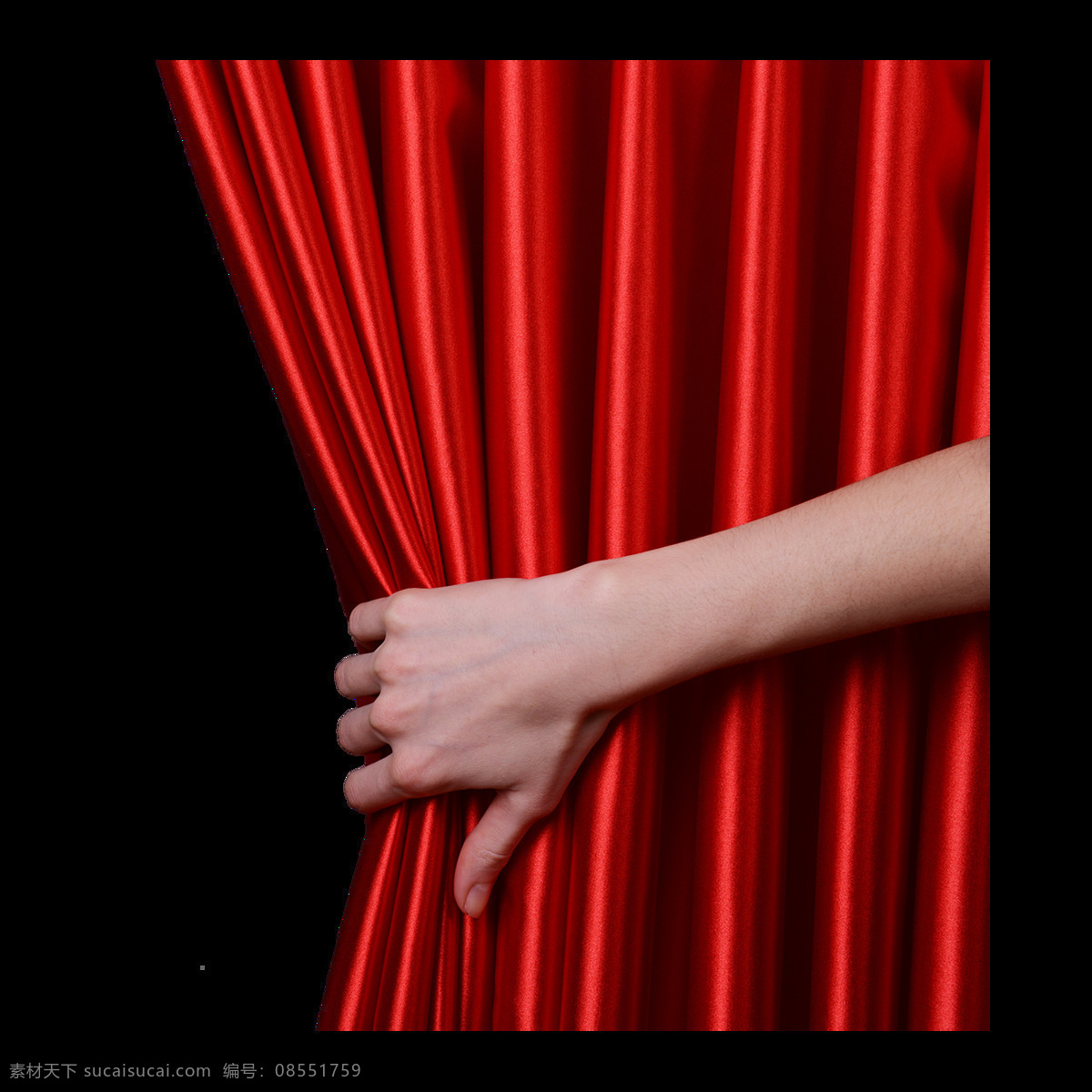 红色 幕布 背景 元素 背景布 褶皱 帘子