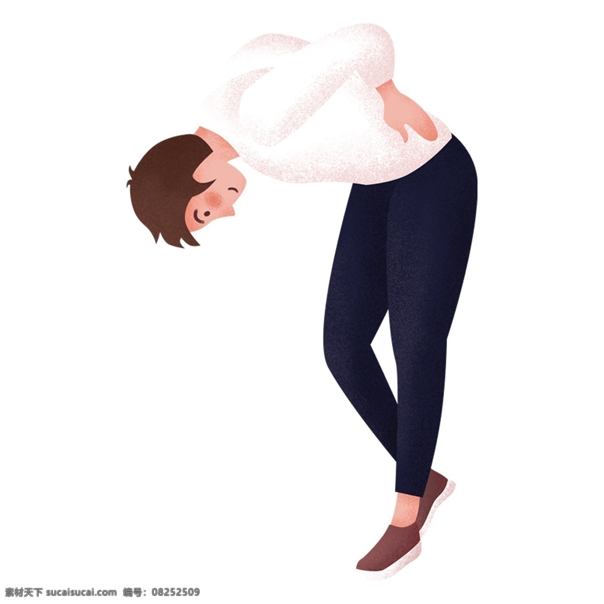 手绘 清新 风 少年 元素 男子 人物插画 精致人物 手绘元素 卡通 时尚