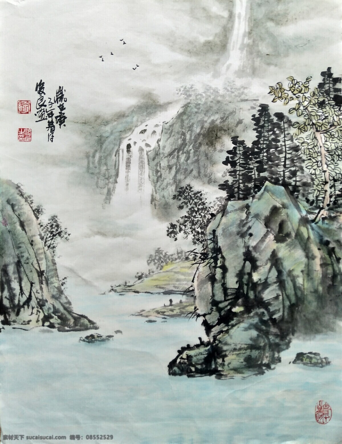 刘 俊良 国画 山水画 作品 绘画 刘俊良 文化艺术 绘画书法